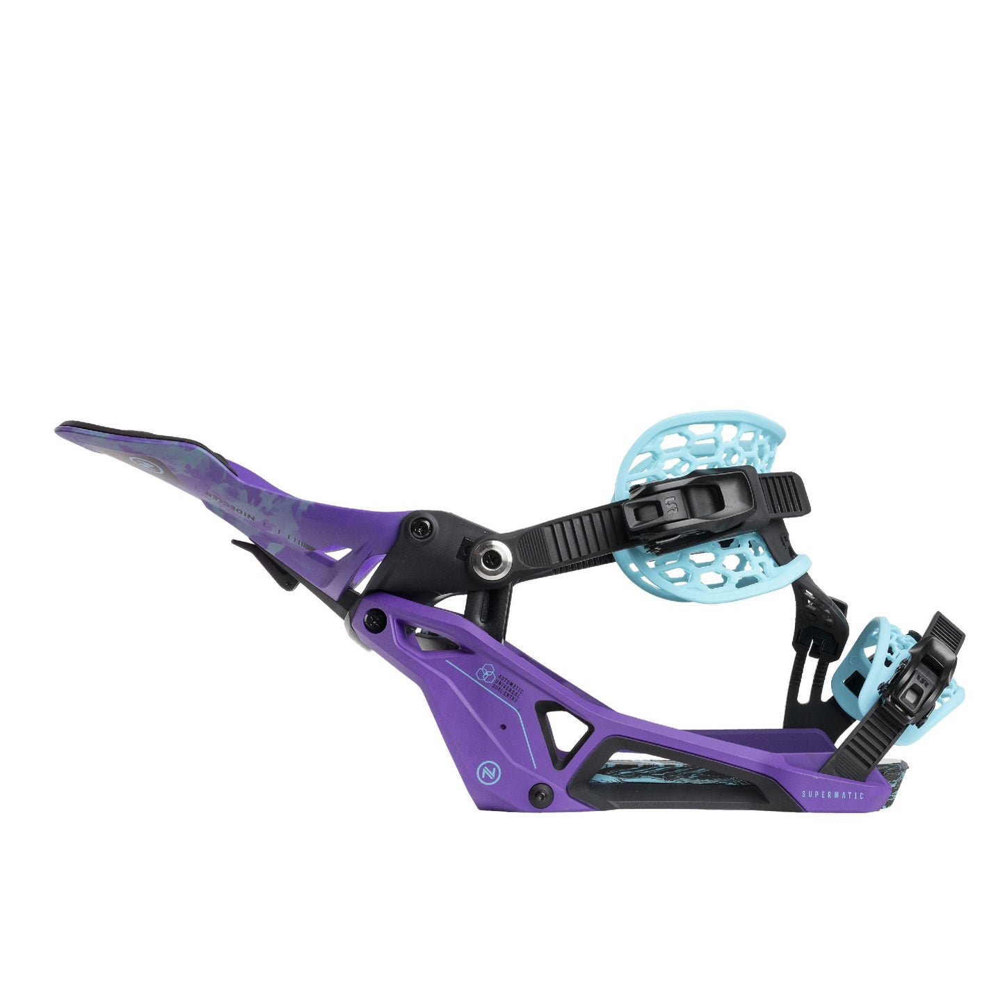 Nidecker Supermatic Snowboard Bindings Joker Purple - Nidecker Snowboard Bindings