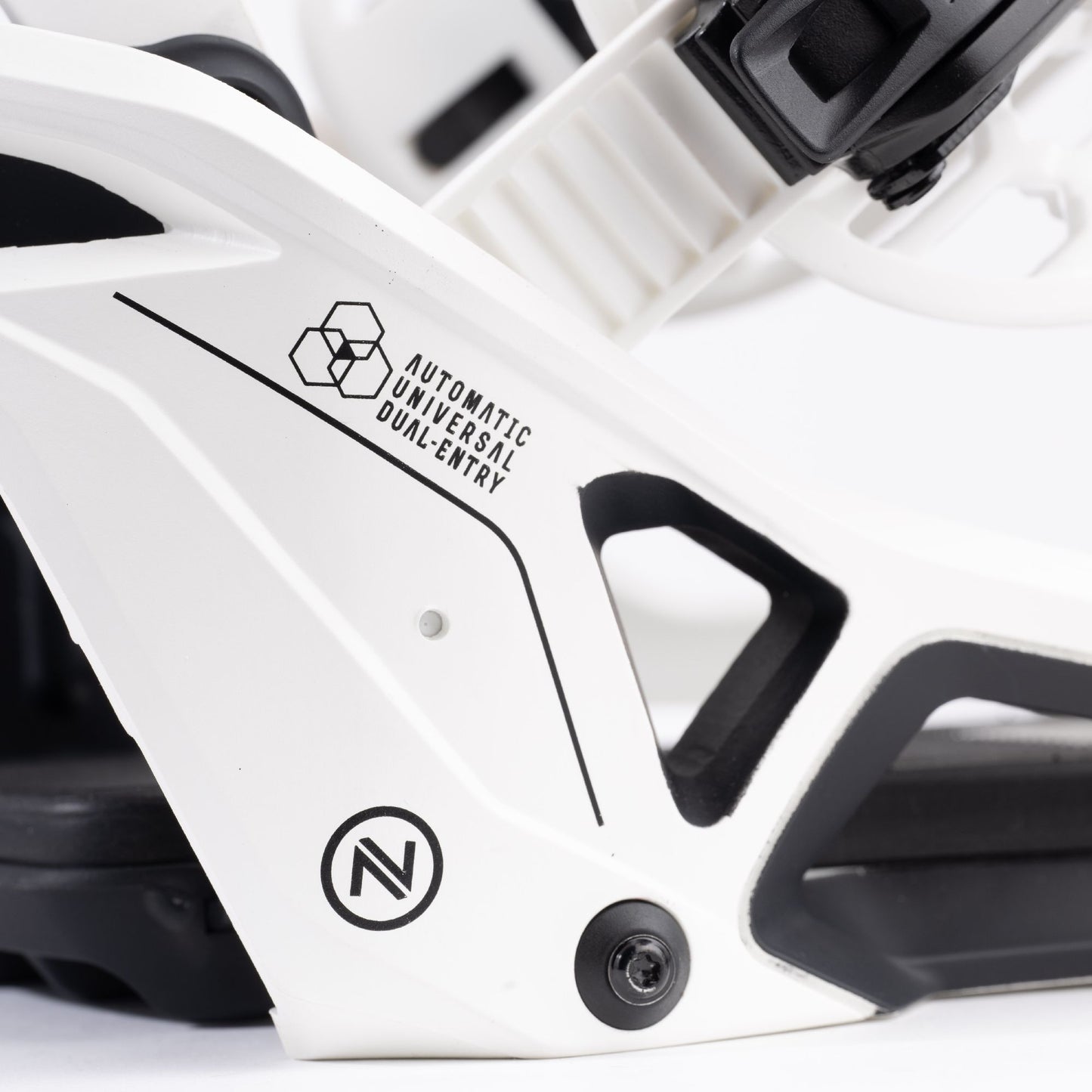 Nidecker Supermatic Snowboard Bindings White - Nidecker Snowboard Bindings