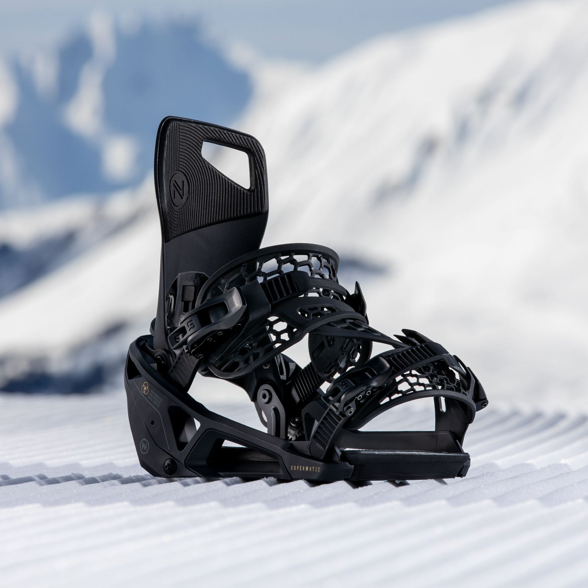 Nidecker Supermatic Snowboard Bindings Black - Nidecker Snowboard Bindings