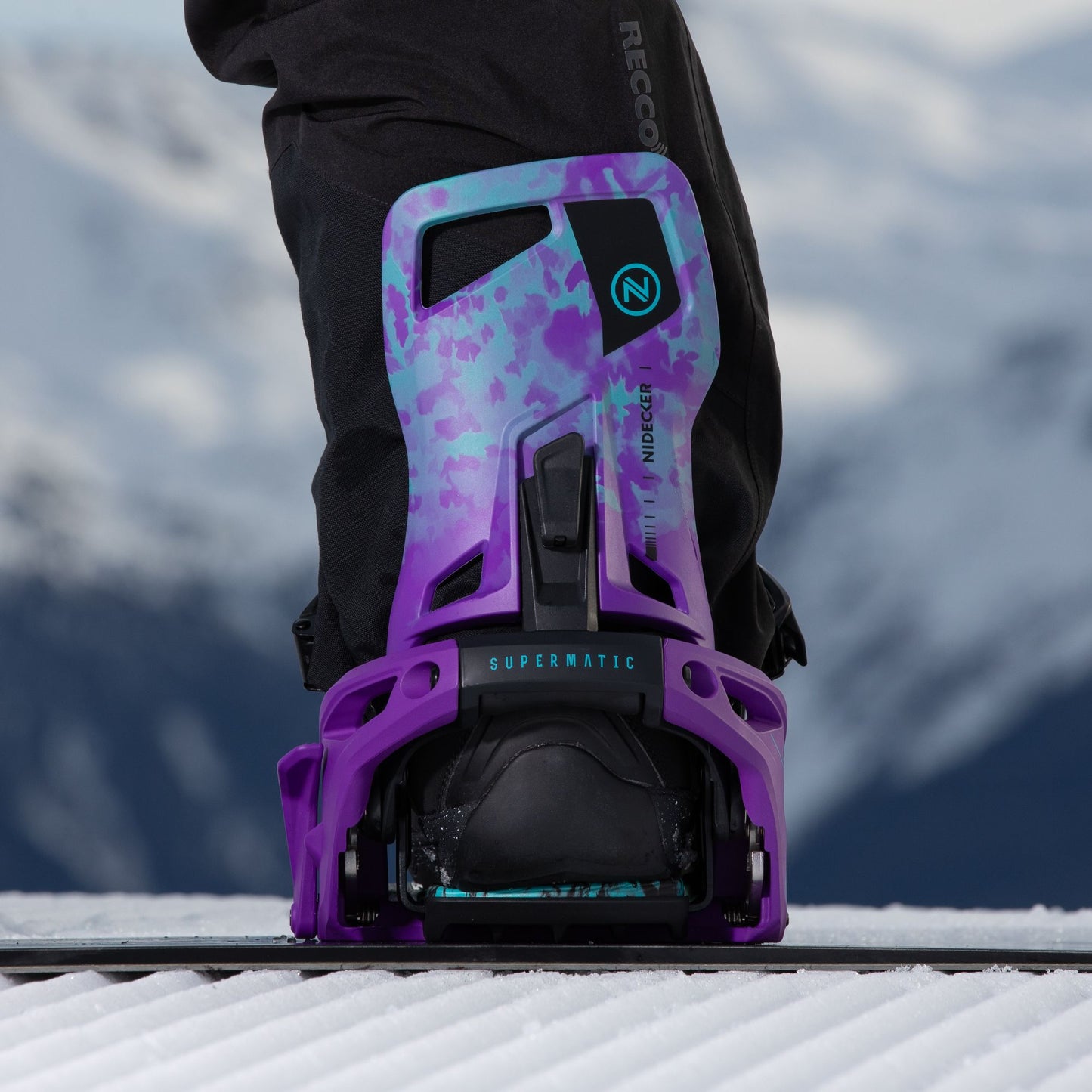 Nidecker Supermatic Snowboard Bindings Joker Purple - Nidecker Snowboard Bindings