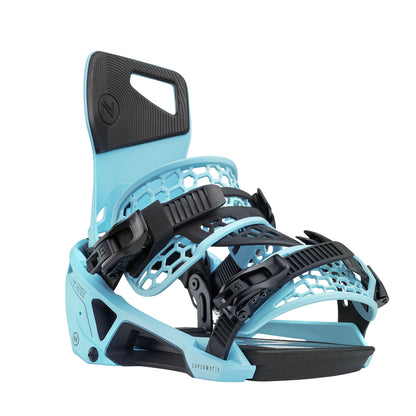 Nidecker Supermatic Snowboard Bindings Escape Cyan - Nidecker Snowboard Bindings