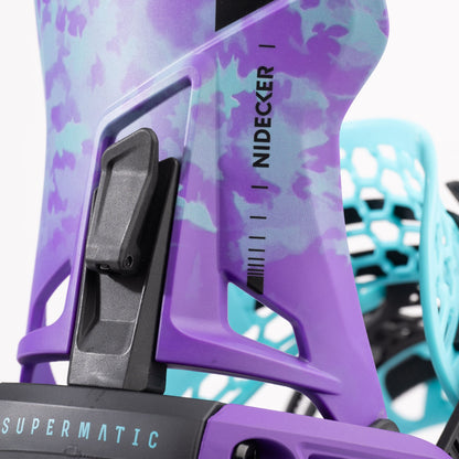 Nidecker Supermatic Snowboard Bindings Joker Purple - Nidecker Snowboard Bindings