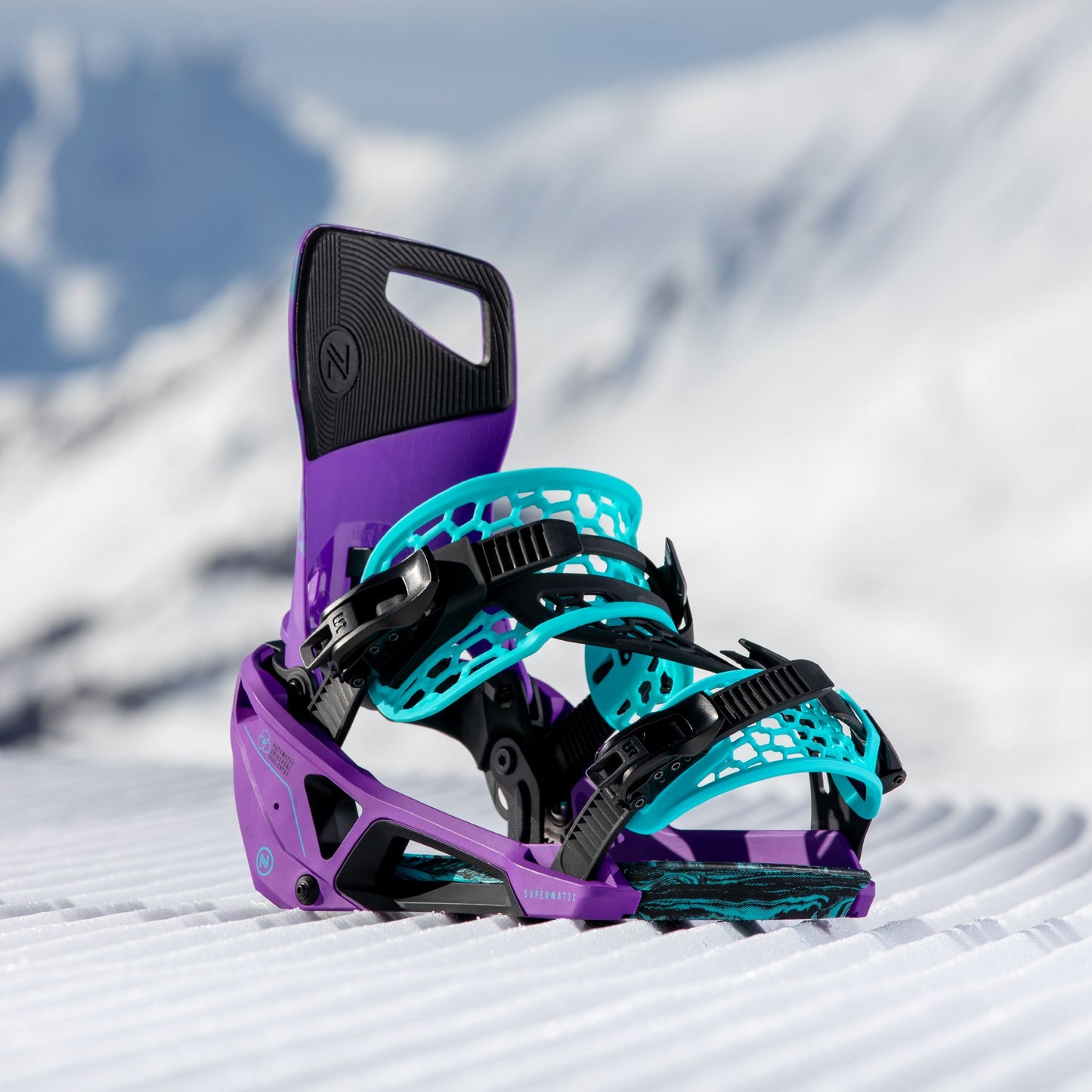 Nidecker Supermatic Snowboard Bindings Joker Purple - Nidecker Snowboard Bindings