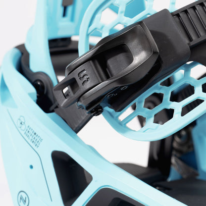 Nidecker Supermatic Snowboard Bindings Escape Cyan - Nidecker Snowboard Bindings