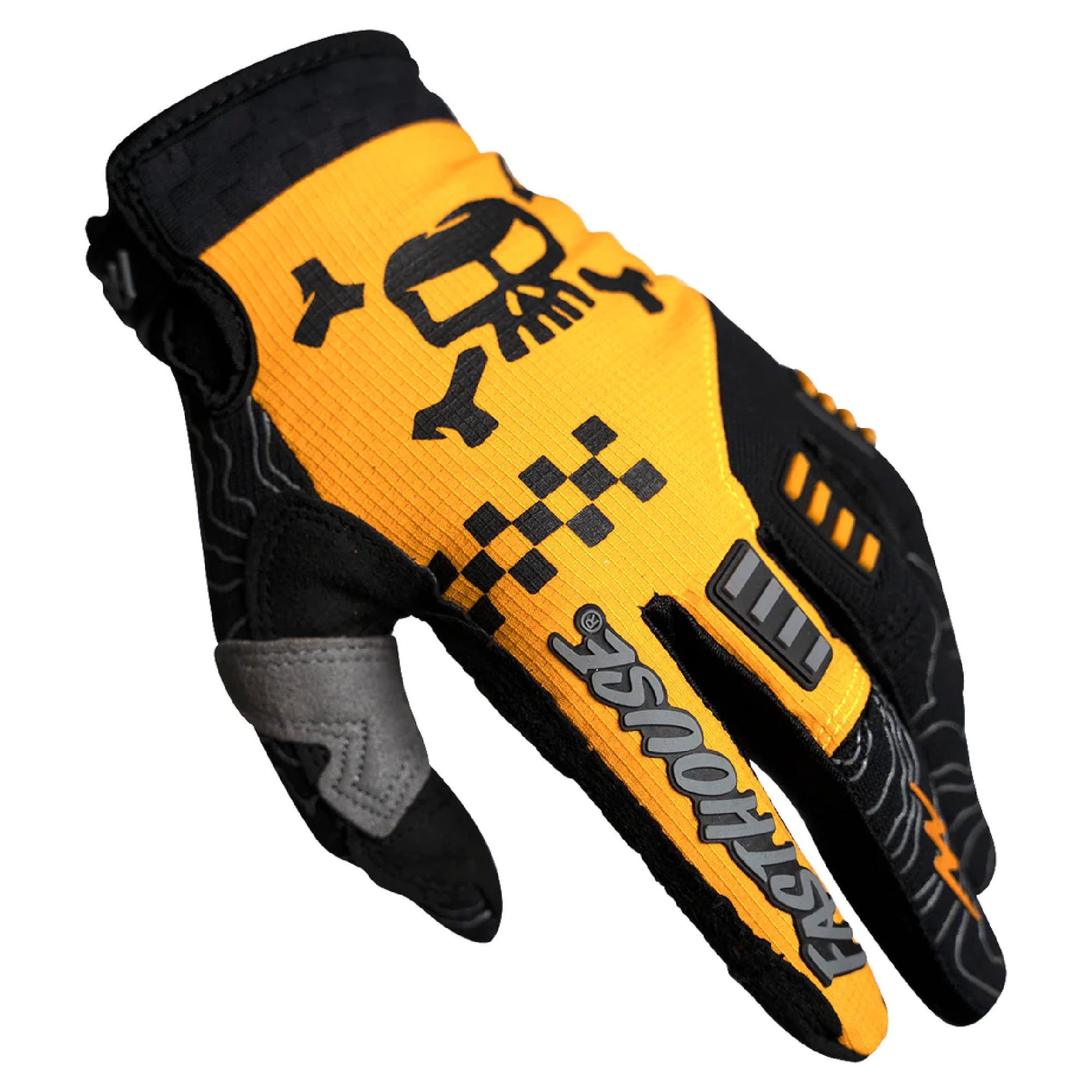 Fasthouse Off-Road Glove Amber/Black Bike Gloves