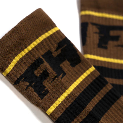 Fasthouse Orion Sock Heather Brown - Fasthouse Bike Socks
