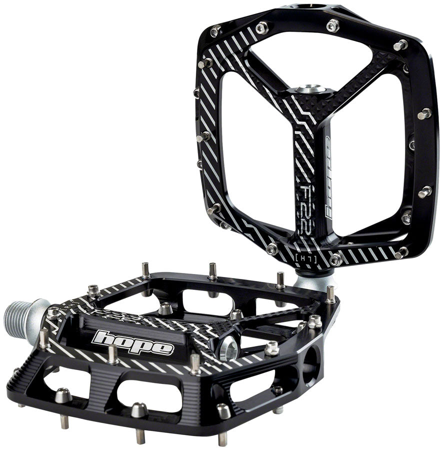 Hope F22 Pedals - Platform Aluminum 9/16" Black - Hope Pedals