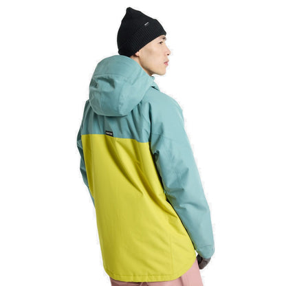 Men's Burton Pillowline GORE-TEX 2L Jacket Rock Lichen Powder Blush Sulfur - Burton Snow Jackets
