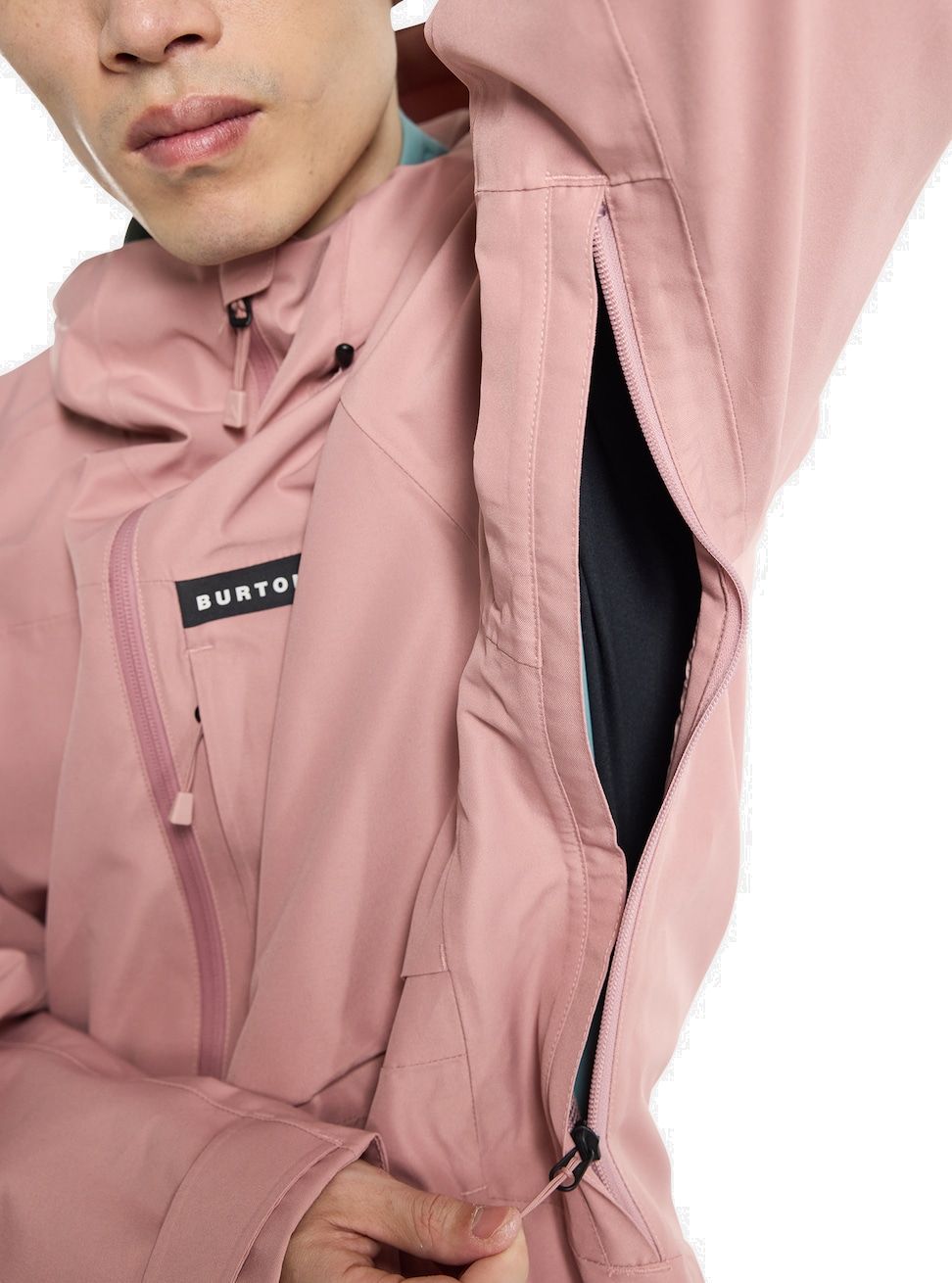 Men's Burton Pillowline GORE-TEX 2L Anorak Jacket Powder Blush Snow Jackets