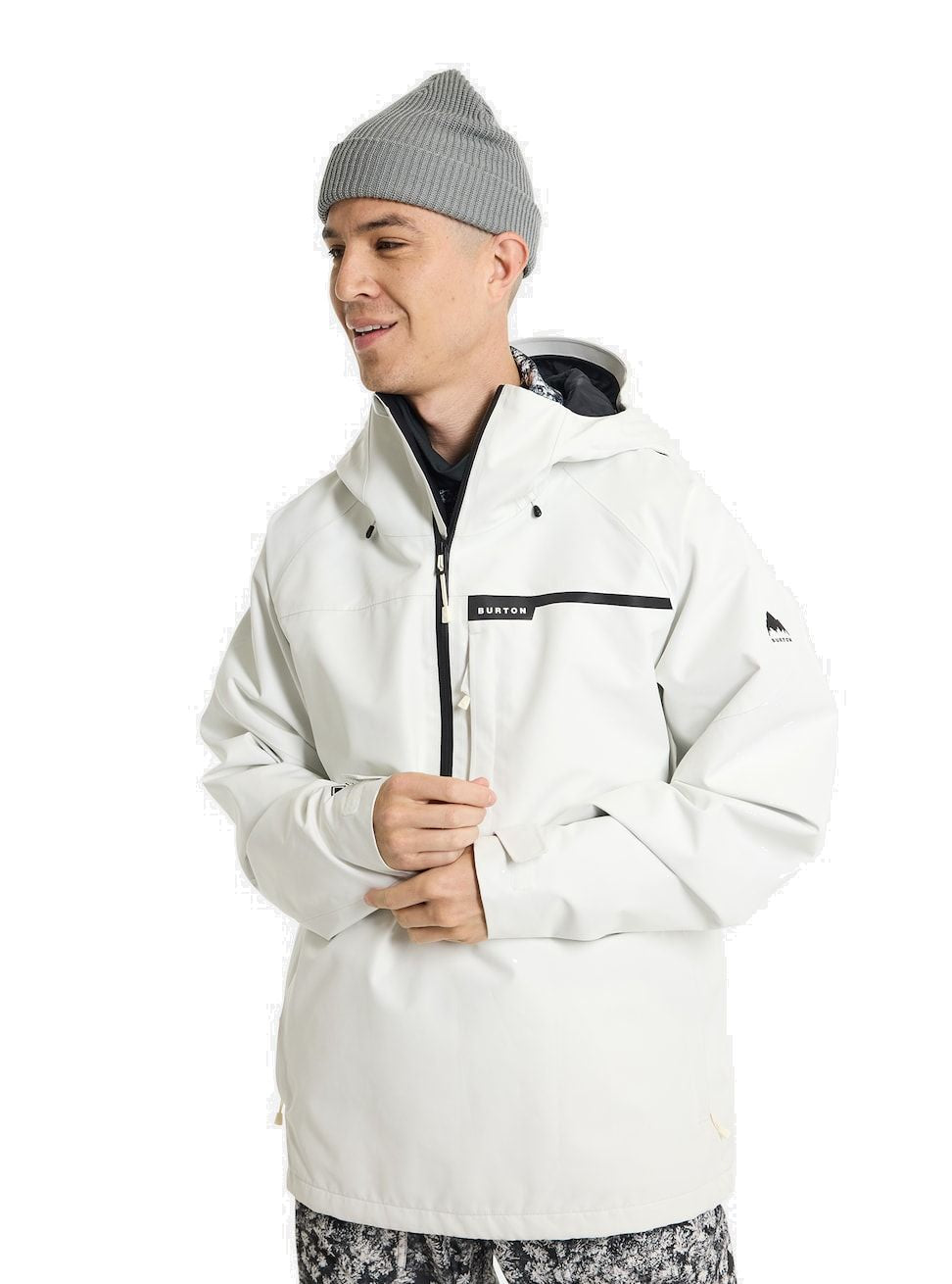 Men's Burton Pillowline GORE-TEX 2L Anorak Jacket Stout White Snow Jackets
