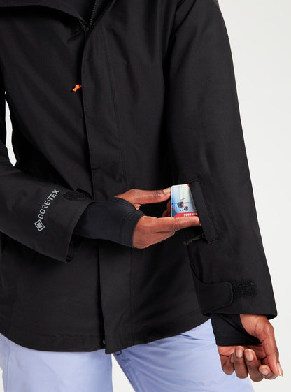 Women's Burton Powline GORE-TEX 2L Insulated Jacket True Black - Burton Snow Jackets