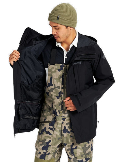 Men's Burton Powline GORE-TEX 2L Jacket True Black - Burton Snow Jackets