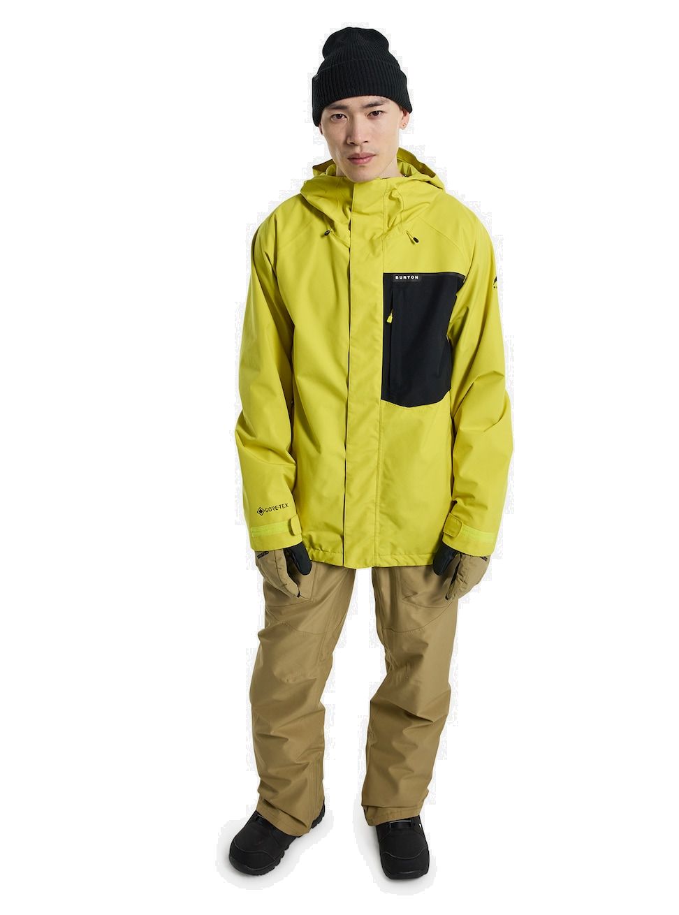 Men's Burton Powline GORE-TEX 2L Jacket Sulfur/True Black Snow Jackets