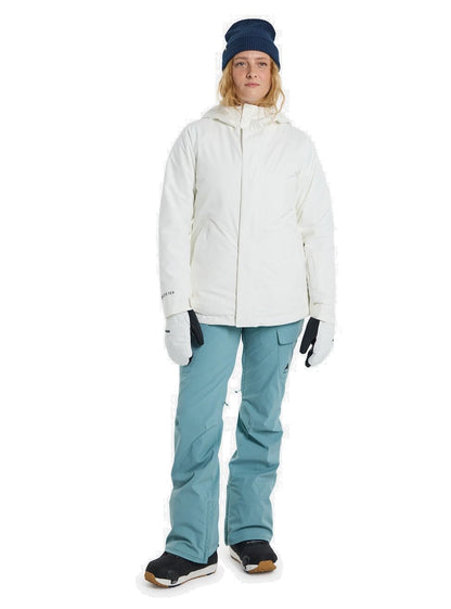 Women's Burton Powline GORE-TEX 2L Insulated Jacket Stout White - Burton Snow Jackets