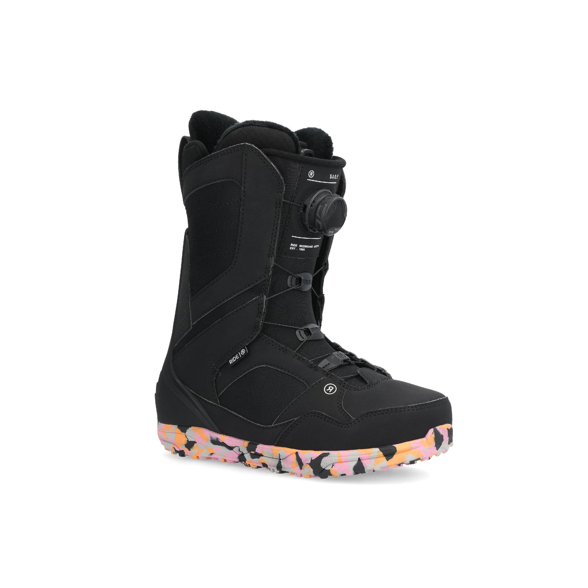 Ride Women's Sage Snowboard Boots Black - Ride Snowboard Boots