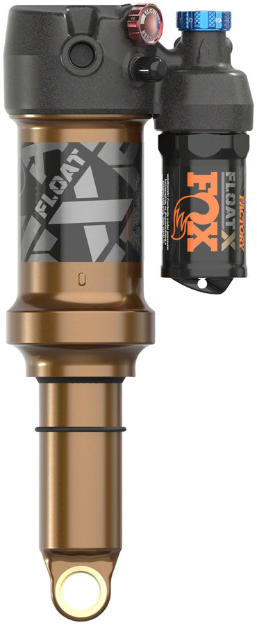 FOX FLOAT X Factory Rear Shock - Trunnion Metric 185 x 52.5 mm EVOL LV 2-Position Lever Kashima Coat - Fox Shox Rear Shocks