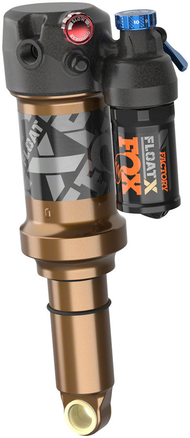 FOX FLOAT X Factory Rear Shock - Trunnion Metric 185 x 52.5 mm EVOL LV 2-Position Lever Kashima Coat - Fox Shox Rear Shocks