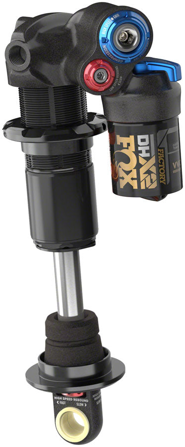 FOX DHX2 Factory Rear Shock - Trunnion Metric 185 x 55 mm 2-Position Lever Hard Chromoly Damper Shaft - Fox Shox Rear Shocks