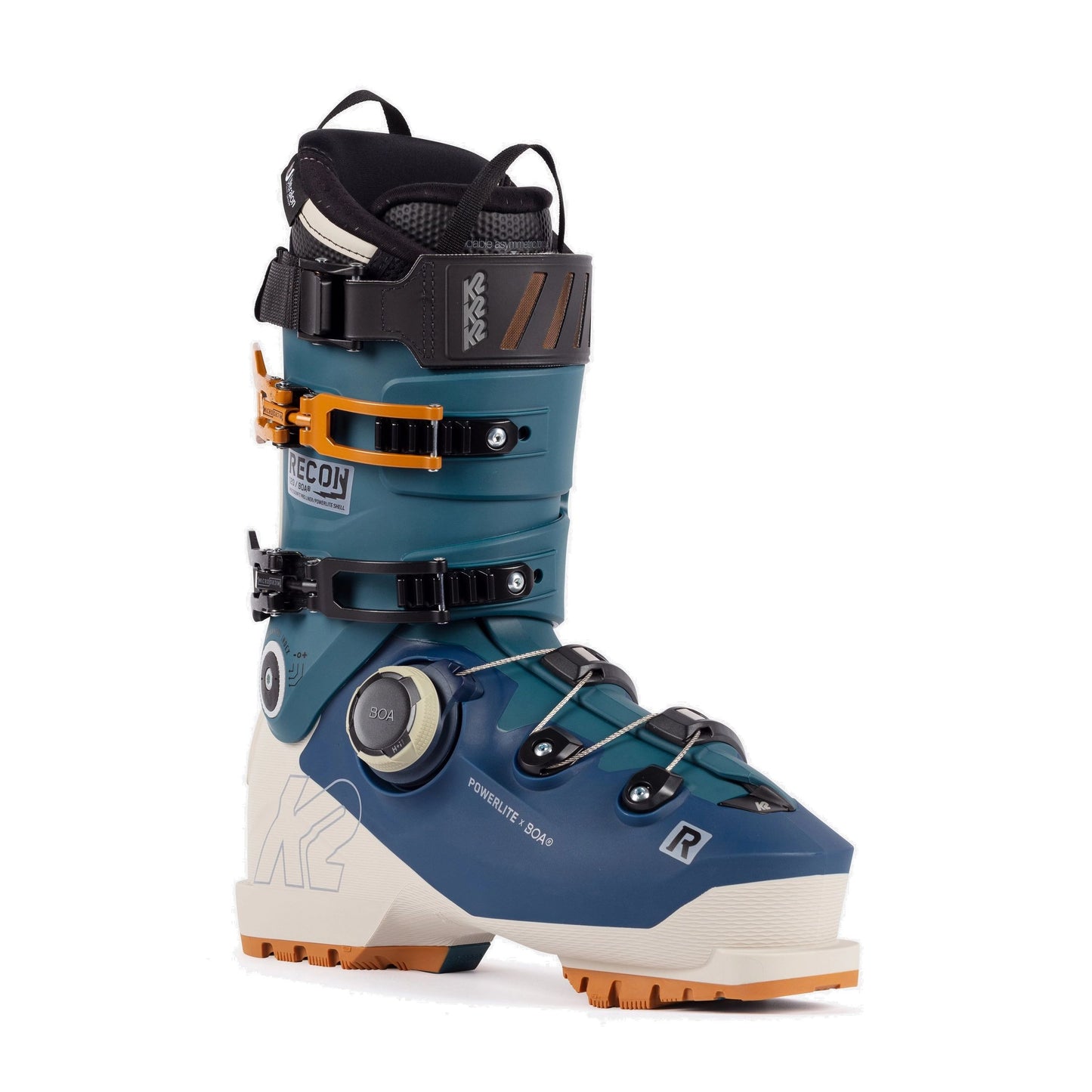 K2 Recon 120 BOA Ski Boots Blue White - K2 Ski Boots
