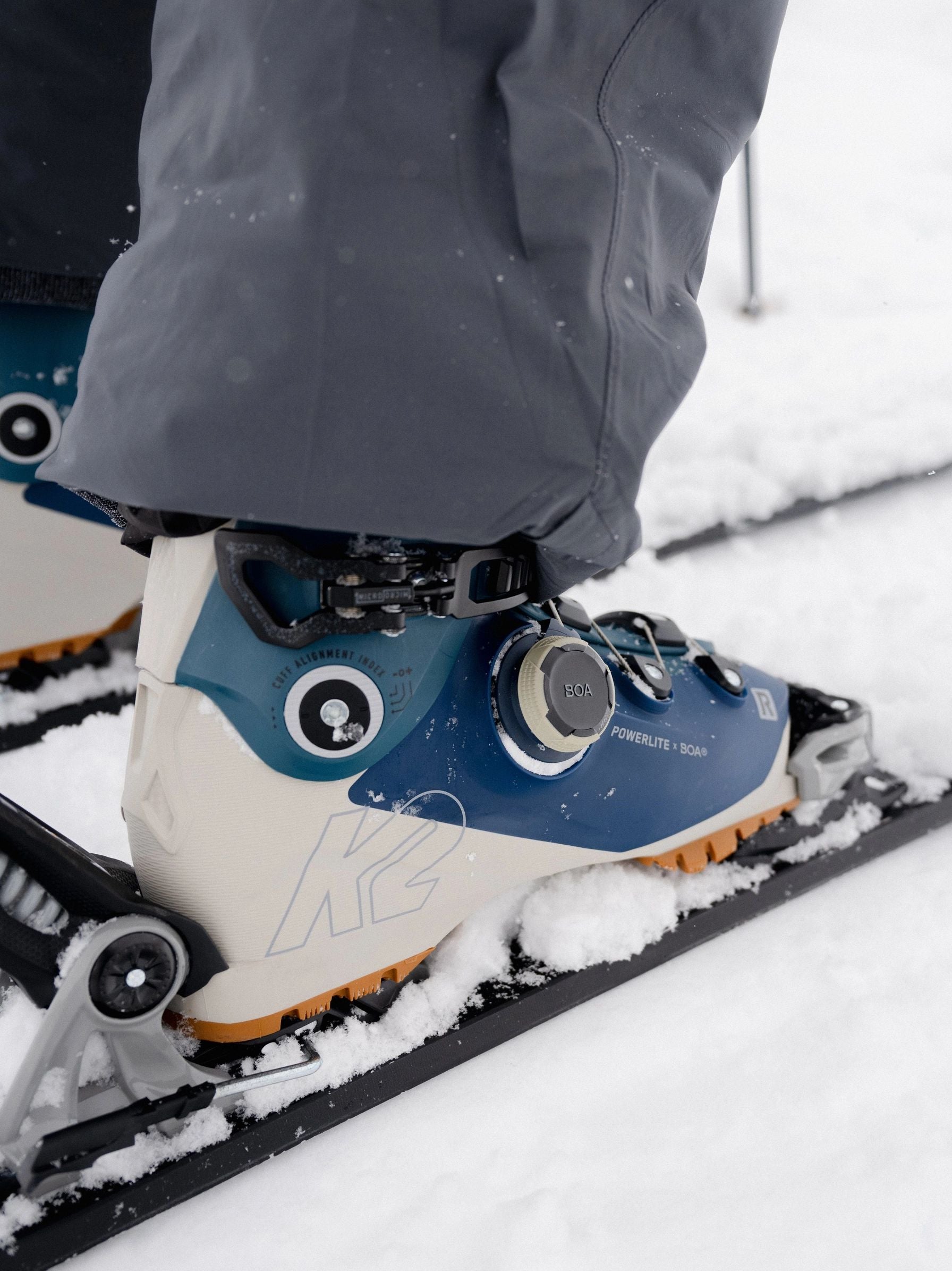 K2 Recon 120 BOA Ski Boots Blue White - K2 Ski Boots