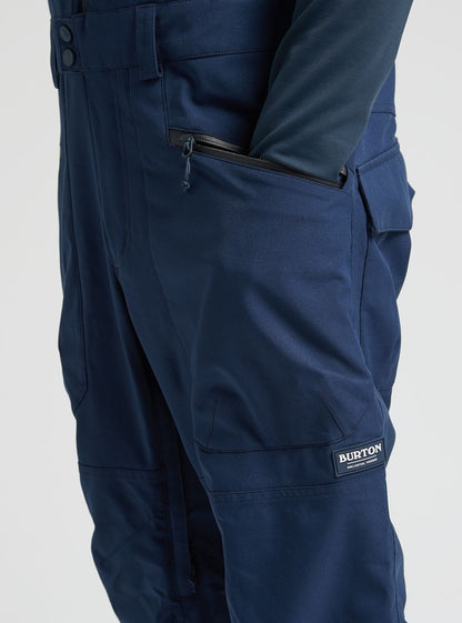 Men's Burton Reserve 2L Bib Pants - Short Dress Blue - Burton Snow Pants
