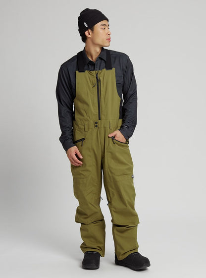 Men's Burton Reserve 2L Bib Pants Martini Olive - Burton Snow Pants