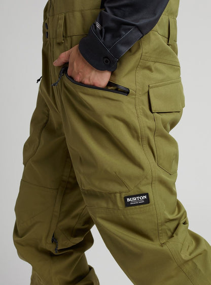 Men's Burton Reserve 2L Bib Pants Martini Olive - Burton Snow Pants