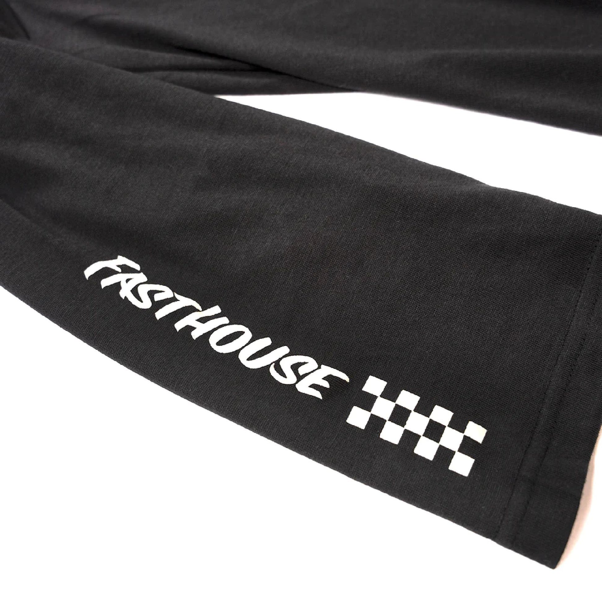 Fasthouse Rush Raglan Tech Tee Black - Fasthouse LS Shirts
