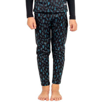 Blackstrap Youth Therma Baselayer Pant Trees Aqua - Blackstrap Base Layer Pants