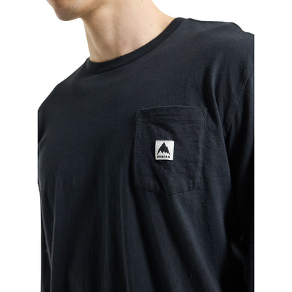 Burton Colfax Long Sleeve T-Shirt True Black - Burton LS Shirts