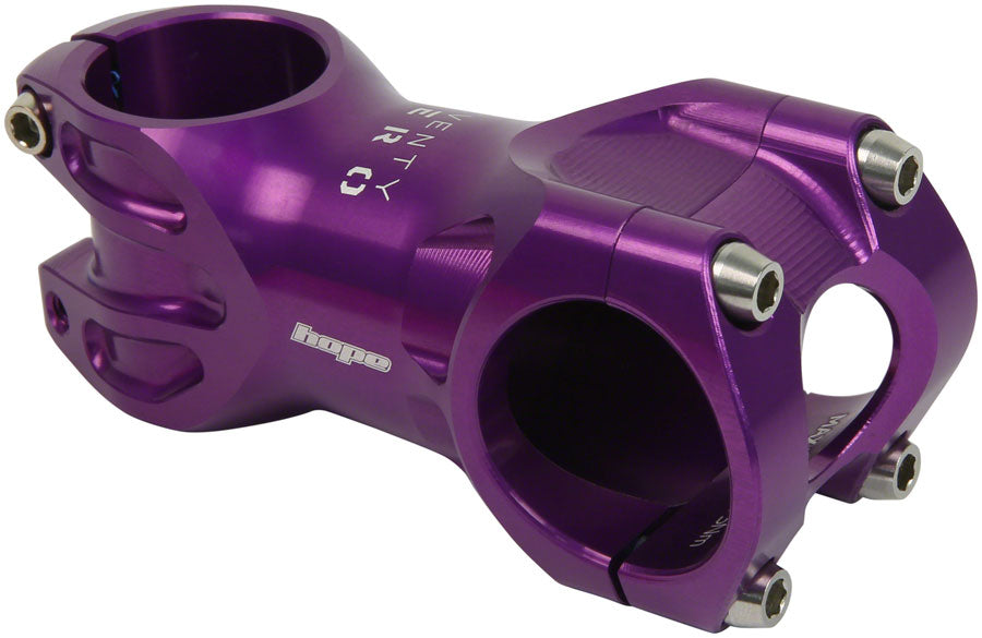 Hope XC Stem - 70mm 31.8 Clamp +/-0 1 1/8" Purple - Hope Stems