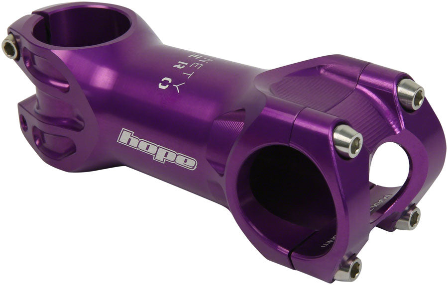 Hope XC Stem - 90mm 31.8 Clamp +/-0 1 1/8" Purple - Hope Stems