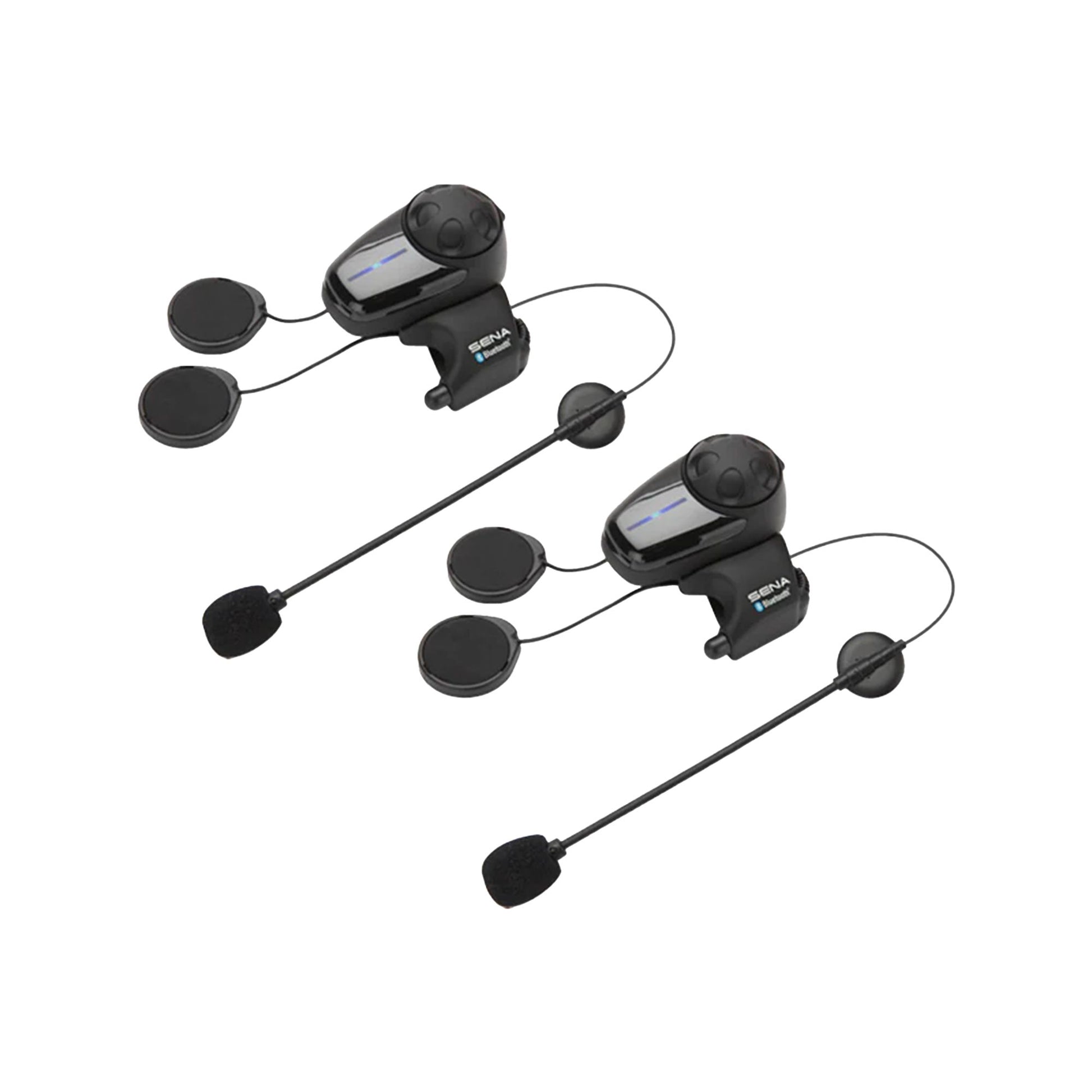 Sena SMH10 Motorcycle Bluetooth Headset/Intercom with Universal Microphone Kit Dual Pack Headsets & Audio