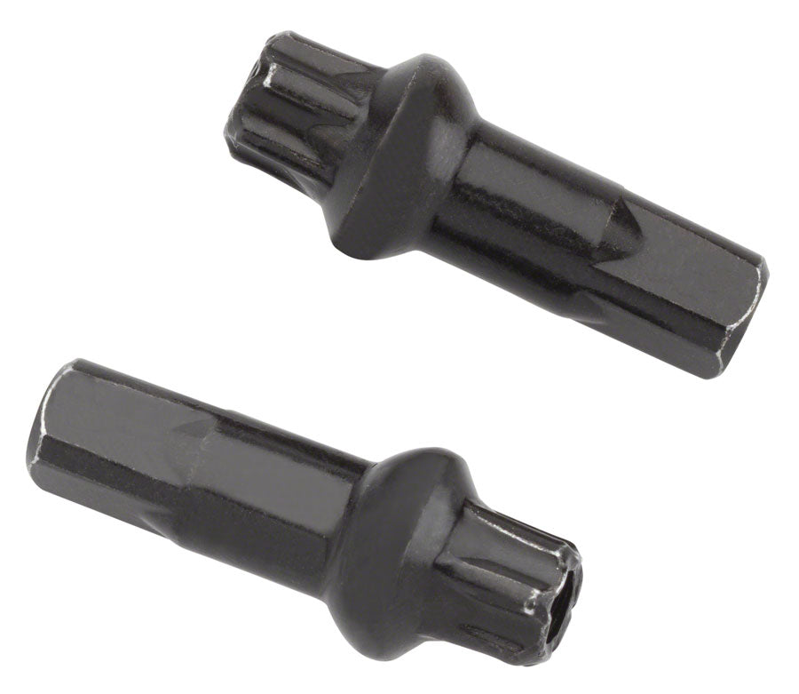 DT Swiss Squorx Pro Head Pro Lock Brass Nipples: 2.0 x 15mm Black Box of 100 - DT Swiss Spoke Nipples