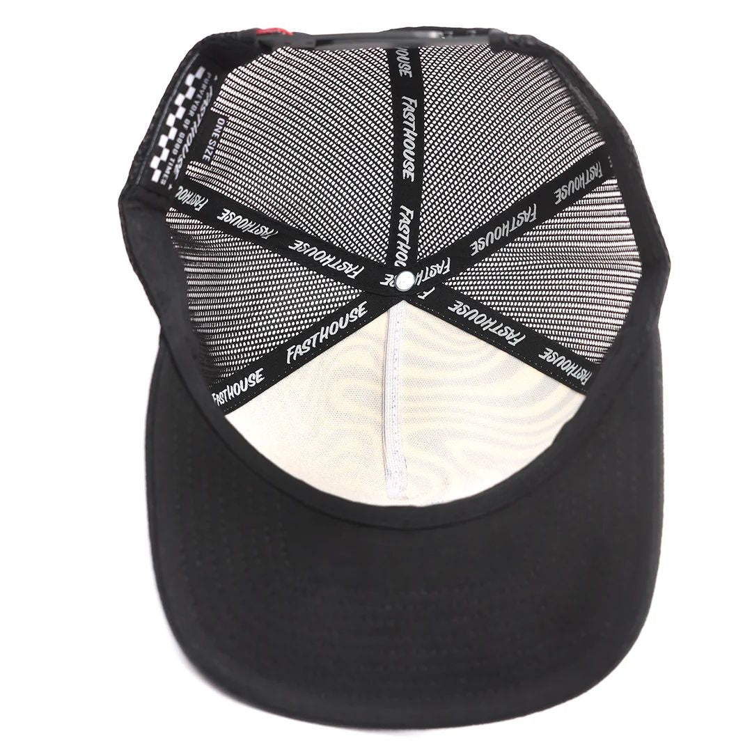 Fasthouse Smoke Show Hat Black White Swirl OS - Fasthouse Hats