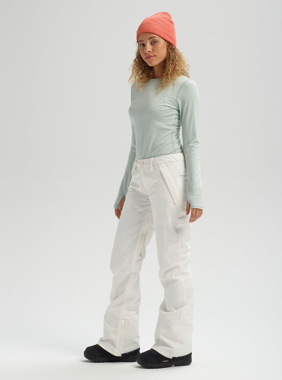 Women's Burton Society 2L Pants Stout White - Burton Snow Pants