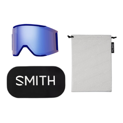 Smith Squad MAG Snow Goggle Lapis Brain Waves ChromaPop Everyday Green Mirror - Smith Snow Goggles