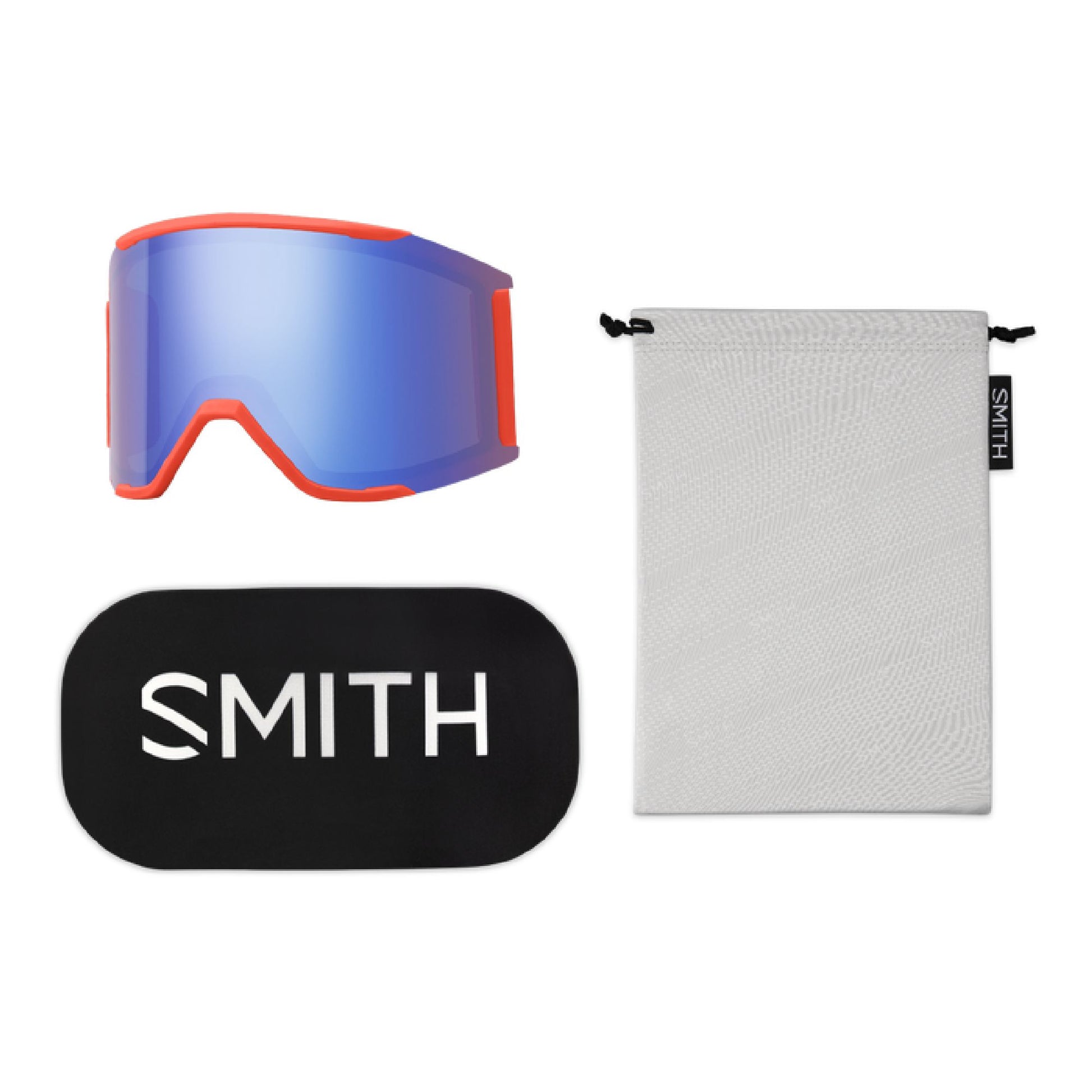 Smith Squad MAG Snow Goggle Poppy / ChromaPop Sun Black Snow Goggles