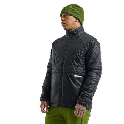 Men's Burton Versatile Heat Insulated Synthetic Down Jacket True Black - Burton Snow Jackets