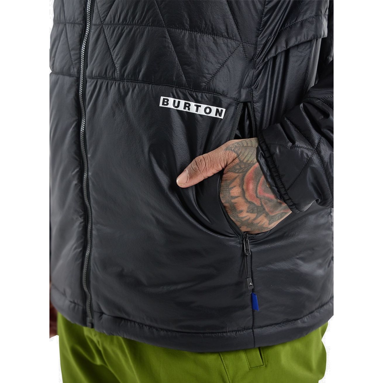 Men's Burton Versatile Heat Insulated Synthetic Down Jacket True Black - Burton Snow Jackets