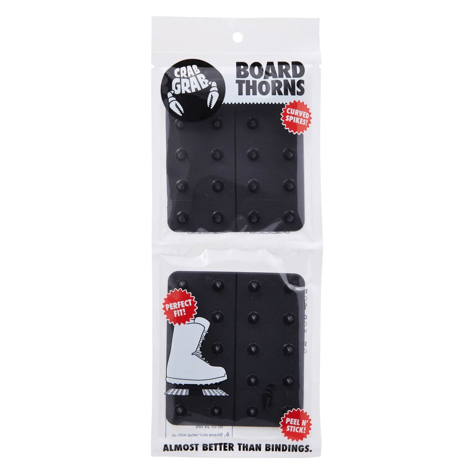 Crab Grab Board Thorns Traction Pad Black OS Stomp Pads