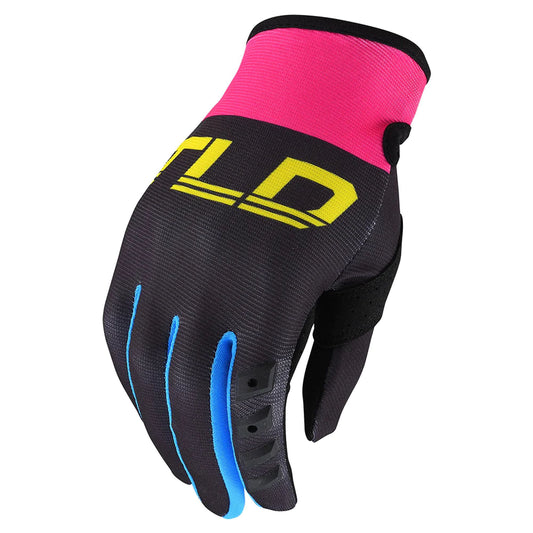 Troy Lee Designs Women's GP Glove Solid Black Yellow Bike Gloves