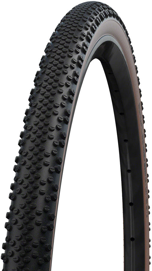 Schwalbe G-One Bite Tire - 700 x 38 Tubeless Folding BLK/Bronze Performance Line Race Guard Addix - Schwalbe Tires