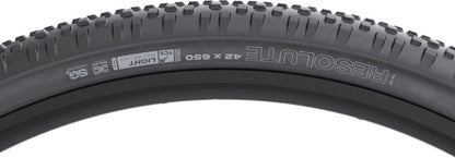 WTB Resolute Tire - 650b x 42 TCS Tubeless Folding BLK Light Fast Rolling SG2 - WTB Tires