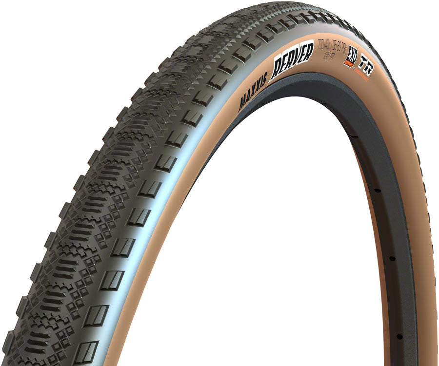 Maxxis Reaver Tire - 700 x 45 Tubeless Folding Tan Dual EXO - Maxxis Tires