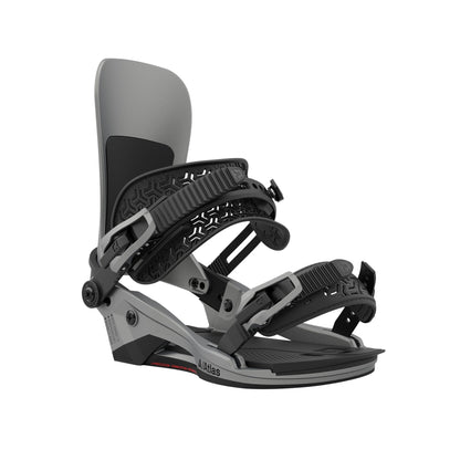 Union Men's Atlas Snowboard Bindings Metallic Silver - Union Snowboard Bindings