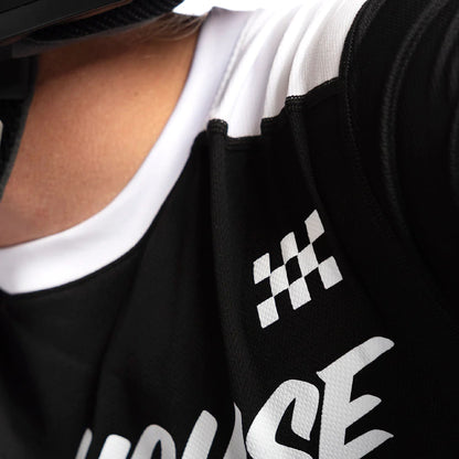 Fasthouse Youth USA Grindhouse Factor Jersey Black White - Fasthouse Bike Jerseys