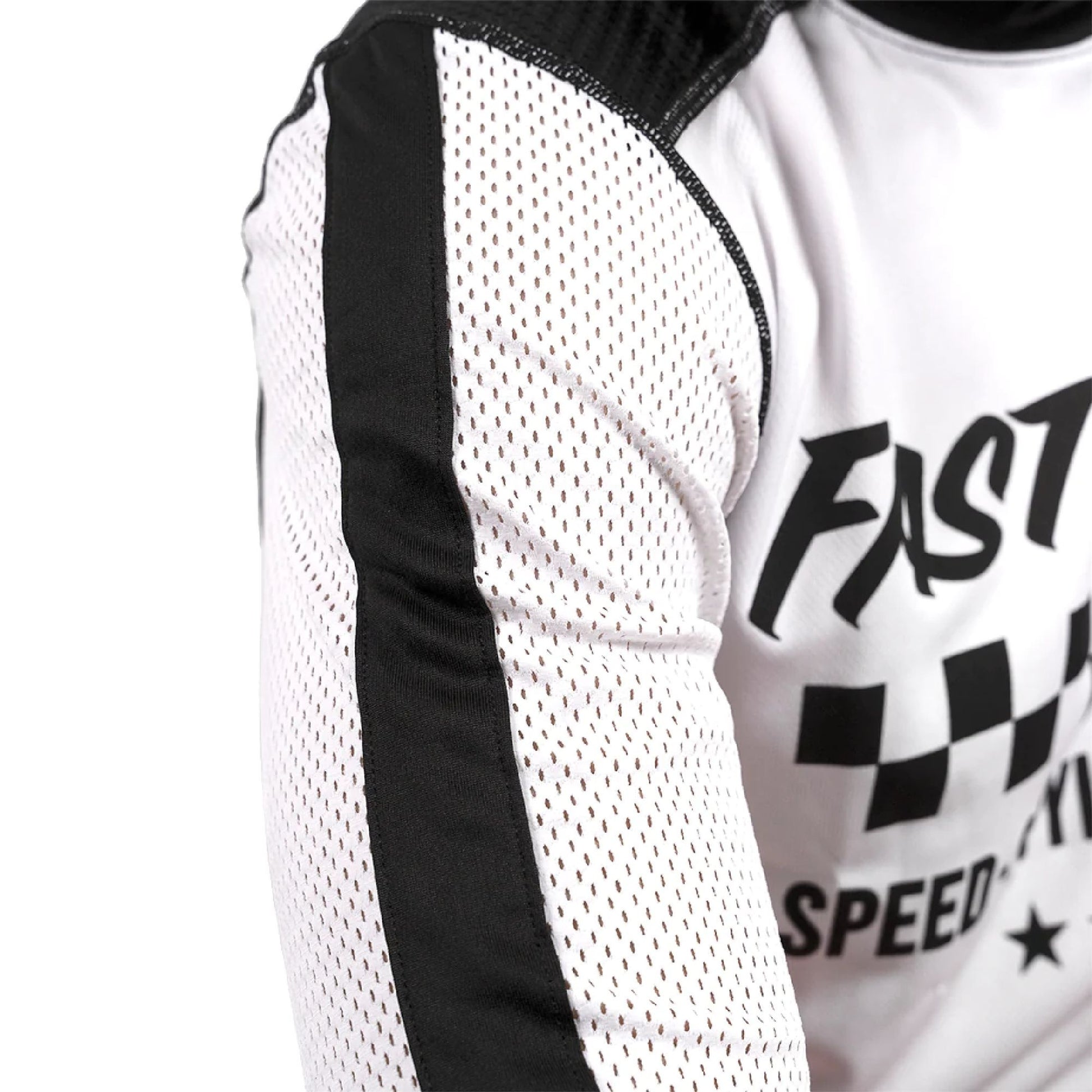 Fasthouse Youth USA Originals Air Cooled Jersey White Black - Fasthouse Bike Jerseys