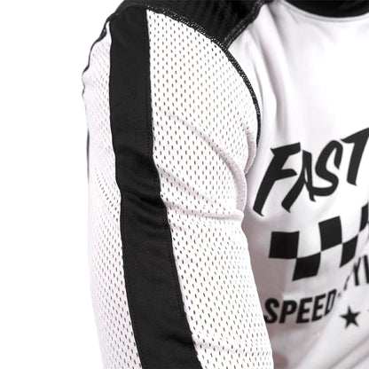 Fasthouse USA Originals Air Cooled Jersey White Black - Fasthouse Bike Jerseys