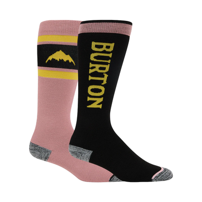 Women's Burton Weekend Midweight Socks 2-Pack Powder Blush - Burton Snow Socks